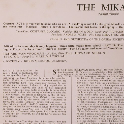 Gilbert & Sullivan: The Mikado, Concert Version, Concert Hall(SVS 2768), ,  - LP - K271 - 7,50 Euro