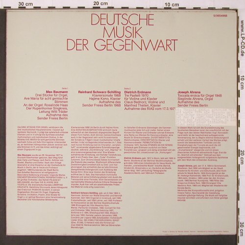 V.A.Deutsche Musik der Gegenwart: Serie 2, VDMK / D.Gr. (5/0654968), D, 1971 Typ: LP Best.-Nr.: K275 Preis: 17,50 Euro