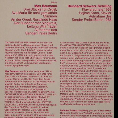 V.A.Deutsche Musik der Gegenwart: Serie 2, VDMK / D.Gr. (5/0654968), D, 1971 Typ: LP Best.-Nr.: K275 Preis: 17,50 Euro