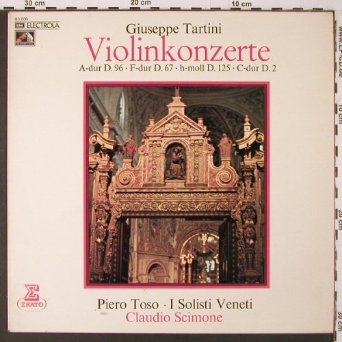 Tartini,Guiseppe: Violinkonzerte A-dur.96,F-dur.67.., EMI Electrola/Erato(63 039), D,ClubEd., 1971 - LP - K286 - 7,50 Euro