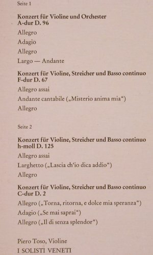 Tartini,Guiseppe: Violinkonzerte A-dur.96,F-dur.67.., EMI Electrola/Erato(63 039), D,ClubEd., 1971 - LP - K286 - 7,50 Euro