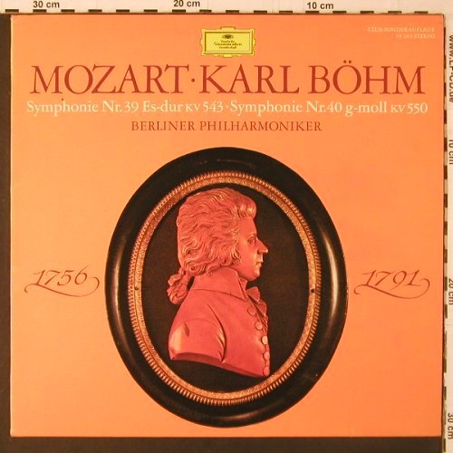 Mozart,Wolfgang Amadeus: Sinfonien Nr.39 & 40, KV 543, 550, D.Gr. Club Ed. (78 269), D, 1984 Typ: LP Best.-Nr.: K287 Preis: 6,00 Euro