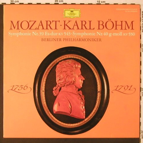 Mozart,Wolfgang Amadeus: Sinfonien Nr.39 & 40, KV 543, 550, D.Gr. Club Ed.(78 269), D, 1984 - LP - K287 - 6,00 Euro