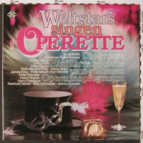 V.A.Weltstars Singen Operette: Die gr. Einführungsplatte z.g.Oper., Telefunken(6.21355), D, Ri, Foc, 1970 - LP - K295 - 6,00 Euro