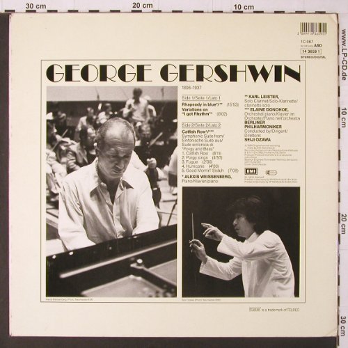 Gershwin,George: Rhapsody In Blue / I Got Rhythm..., EMI(14 3659 1), D, Ri, Foc, 1984 - LP - K301 - 7,50 Euro