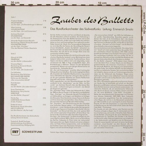 V.A.Zauber des Balletts: Smetana, Lortzing... Loewe, Südwestfunk(SWF 106), D,  - LP - K307 - 7,50 Euro