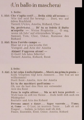 Verdi,Giuseppe: Ein Maskenball,Arien u.Szenen, ital, Decca (SXL 20 524-B), D, FS-New Typ: LP Best.-Nr.: K311 Preis: 12,50 Euro