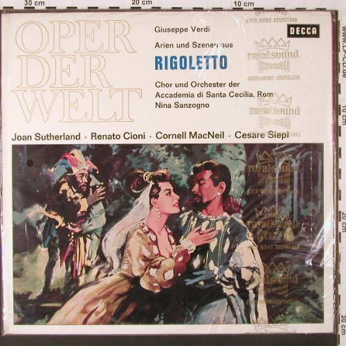Verdi,Giuseppe: Rigoletto-Arien u.Szenen aus, Decca (SXL 20 529-B), D,FS-New Typ: LP Best.-Nr.: K313 Preis: 12,50 Euro