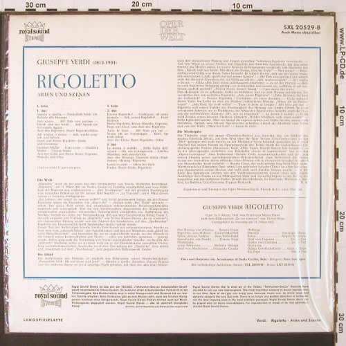 Verdi,Giuseppe: Rigoletto-Arien u.Szenen aus, Decca(SXL 20 529-B), D,FS-New,  - LP - K313 - 12,50 Euro