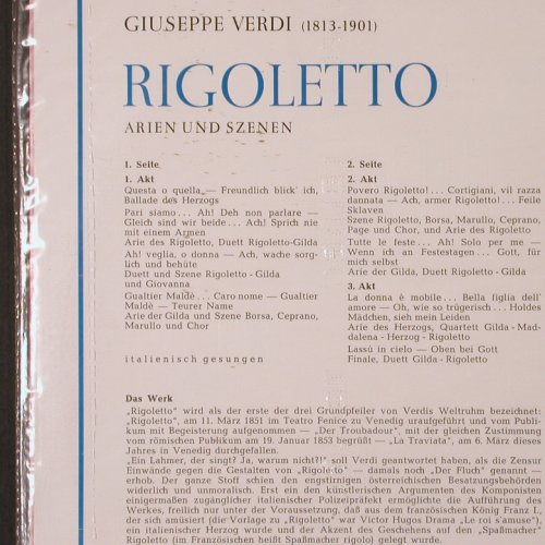 Verdi,Giuseppe: Rigoletto-Arien u.Szenen aus, Decca (SXL 20 529-B), D,FS-New Typ: LP Best.-Nr.: K313 Preis: 12,50 Euro