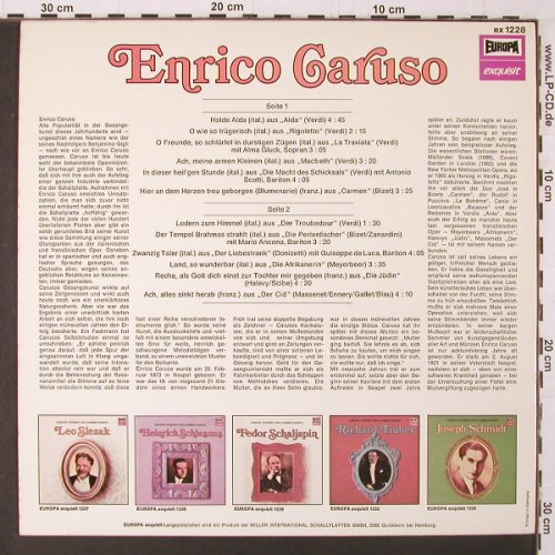 Caruso,Enrico: Grosse Stimmen des Jahrhunderts, Europa exquisit(EX 1228), D, 1973 - LP - K314 - 6,00 Euro