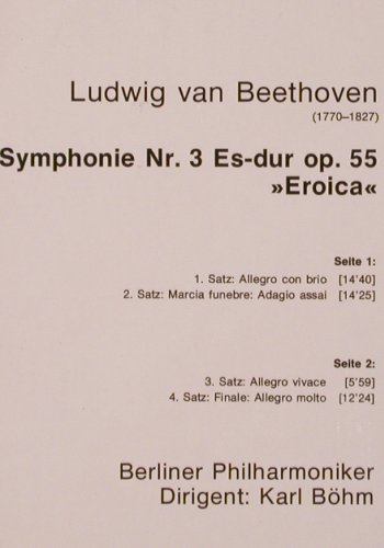 Beethoven,Ludwig van: Sinfonie Nr.3 Eroica, D.Gr. Resonance(2535 101), D, Ri, 1962 - LP - K317 - 7,50 Euro