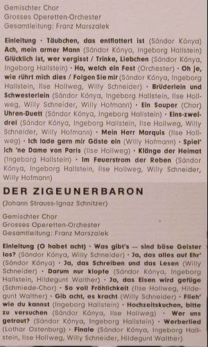 Strauß,Johann: Die Fledermaus / Der Zigeunerbaron, Polydor(237 160), D,  - LP - K320 - 7,50 Euro