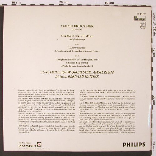 Bruckner,Anton: Sinfonie Nr.7 e-dur, Origin.Fassung, Philips(65 118 2), D,  - LP - K323 - 7,50 Euro
