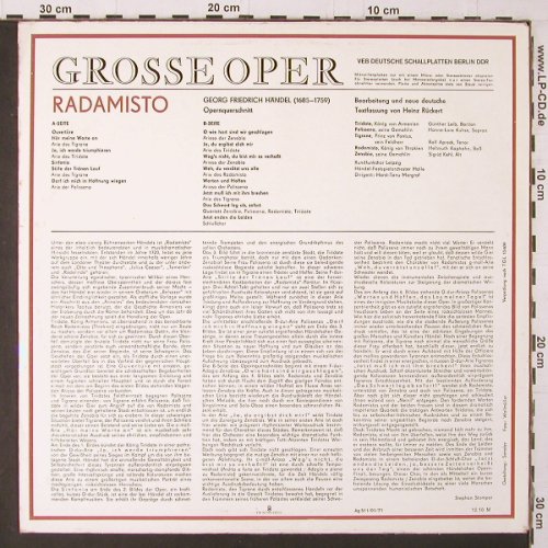 Händel,Georg Friedrich: Radamisto - Opernquers., n.deutsch, Eterna(8 25 323), DDR, 1971 - LP - K328 - 7,50 Euro