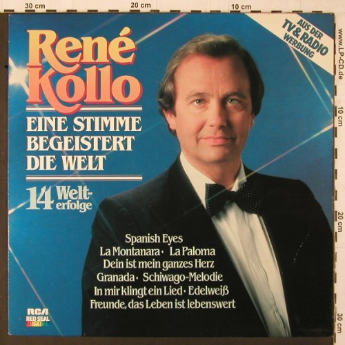 Kollo,Rene: Eine Stimme begeistert die Welt, RCA (RL 30800), D, 1981 Typ: LP Best.-Nr.: K333 Preis: 6,00 Euro
