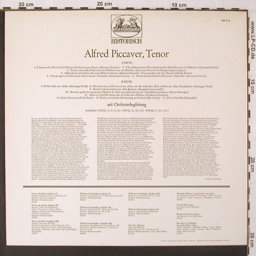 Piccaver,Alfred: singt ital. Arien & Lieder, 1928-30, Heliodor (88 013), D Typ: LP Best.-Nr.: K336 Preis: 6,00 Euro