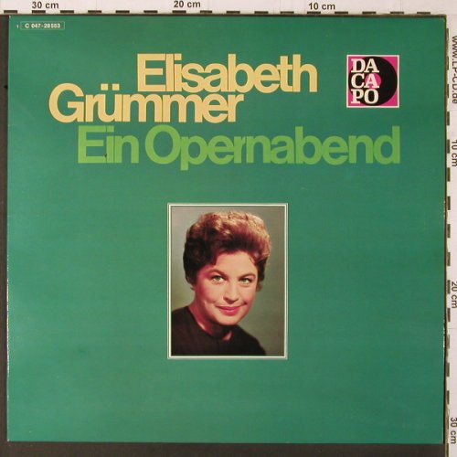 Grümmer,Elisabeth: Ein Opernabend, m/vg+ cover~~, Dacapo(C 047-28 553), D,  - LP - K338 - 6,00 Euro