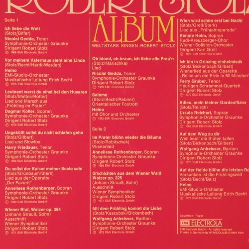 Stolz,Robert: Das Goldene R.S. Album, EMI (C 061-30 225), D Typ: LP Best.-Nr.: K350 Preis: 6,00 Euro