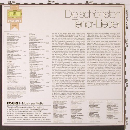 V.A.Dein ist mein ganzes Herz: Die schönsten Tenor-Lieder, D.G. Favorit (2535 663), D, Ri Typ: LP Best.-Nr.: K351 Preis: 5,00 Euro