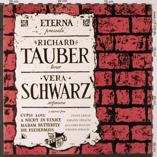 Tauber,Richard und Vera Schwarz: Same, Gipsy Love, A Night in Venice, Eterna(727), US, vg+/m-,  - LP - K355 - 7,50 Euro