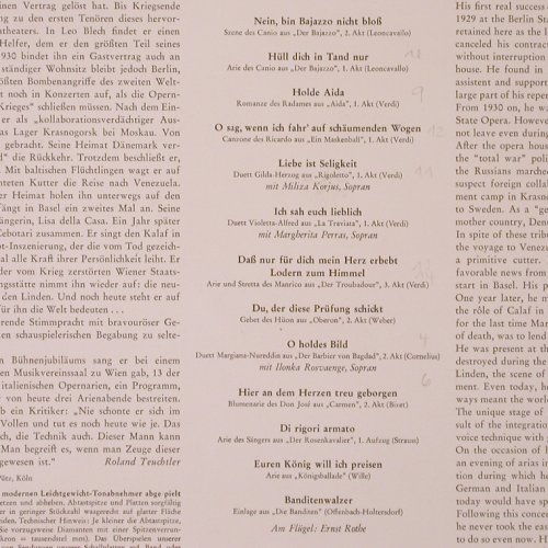 Rosvaenge,Helge: Die Goldene Stimme, erzählt, Electrola (83 382), D Typ: LP Best.-Nr.: K35 Preis: 7,50 Euro