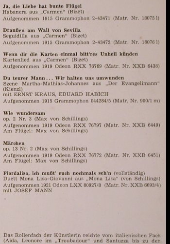 Kemp,Barbara: Lebendige Vergangenheit II, m-/VG+, LV (LV 166), A Typ: LP Best.-Nr.: K360 Preis: 6,00 Euro