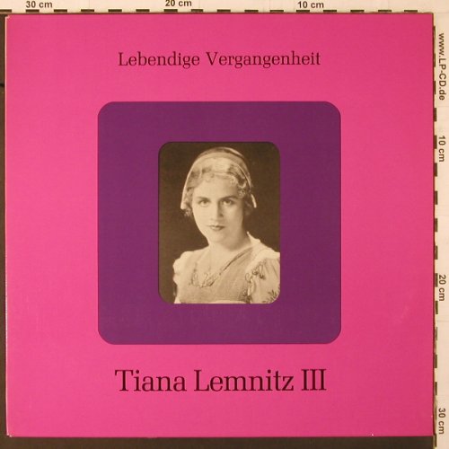 Lemnitz,Tiana: Lebendige Vergangenheit III,vg+/vg+, LV(LV 160), A,  - LP - K361 - 5,00 Euro
