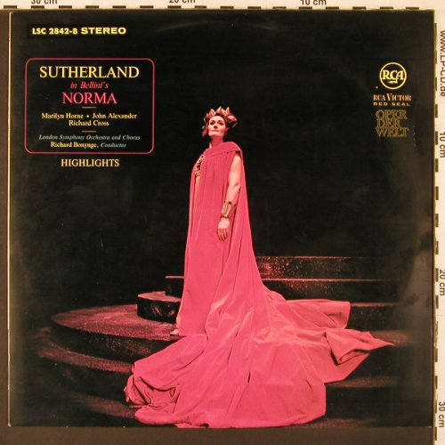 Sutherland,Joan: In Bellini's Norma-Highlights, ital, RCA(LSC 2842-2), D,  - LP - K36 - 6,00 Euro
