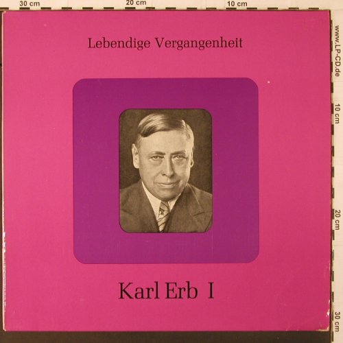 Erb,Karl: Lebendige Vergangenheit I, vg-/vg+, LV(LV 128), A,  - LP - K370 - 5,00 Euro