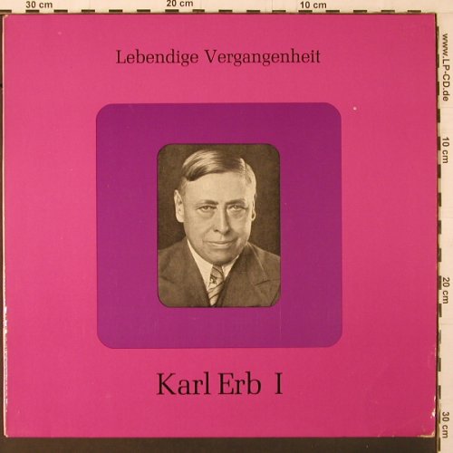 Erb,Karl: Lebendige Vergangenheit I, vg-/vg+, LV (LV 128), A Typ: LP Best.-Nr.: K370 Preis: 5,00 Euro
