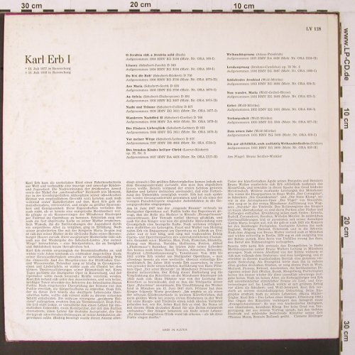 Erb,Karl: Lebendige Vergangenheit I, vg-/vg+, LV(LV 128), A,  - LP - K370 - 5,00 Euro