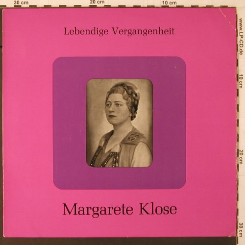 Klose,Margarete: Lebendige Vergangenheit, vg+/vg+, LV (LV 18), A Typ: LP Best.-Nr.: K377 Preis: 5,00 Euro