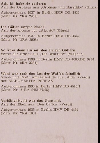 Klose,Margarete: Lebendige Vergangenheit, vg+/vg+, LV (LV 18), A Typ: LP Best.-Nr.: K377 Preis: 5,00 Euro