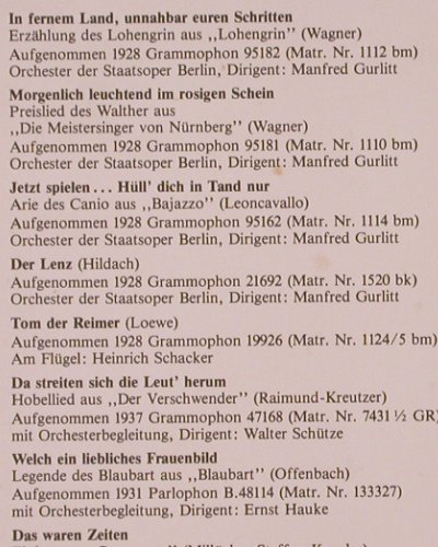 Slezak,Leo: Unvergessener, vg+/vg+, LV(LV 603), A,  - LP - K383 - 5,00 Euro