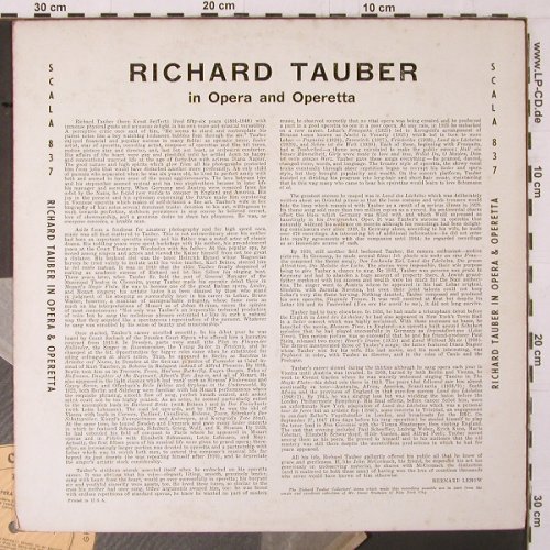 Tauber,Richard: In Opera & Operetta, m-/vg+, Scala(837), US,  - LP - K390 - 7,50 Euro