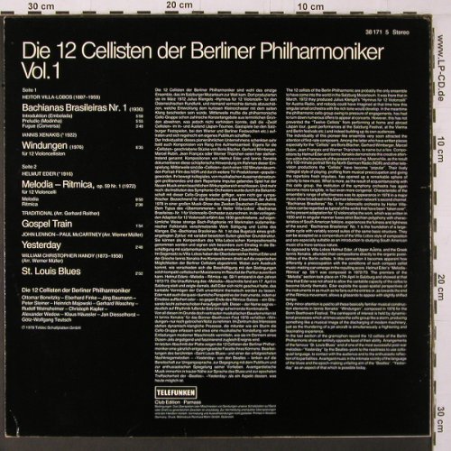 12 Cellisten der Berliner Philharm.: Vol.1, Club-Edition, Telefunken (38 171 5), D, 1978 Typ: LP Best.-Nr.: K394 Preis: 6,00 Euro