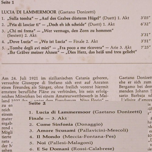 Di Stefano,Giuseppe: Die unsterbliche Stimme, m-/vg+, Bellaphon International (BI 1819), D Typ: LP Best.-Nr.: K396 Preis: 7,50 Euro