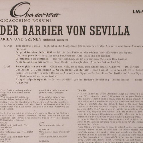 Rossini,Gioacchino: Der Barbier von Sevilla-Highlights, RCA(LM-9859-C), D Mono,  - LP - K39 - 7,50 Euro