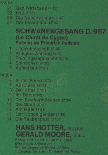 Schubert,Franz: Winterreise/Schwanengesang, Foc, EMI References(C151-01274/5), F, Ri,  - 2LP - K404 - 9,00 Euro