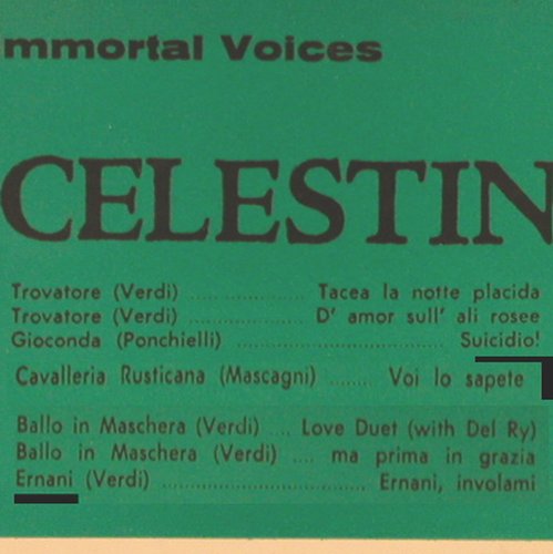 Boninsegna,Celestina / Frida Leider: Immortal Voices, Operatic Recital, Eterna(745), US,  - LP - K405 - 7,50 Euro