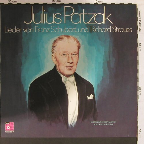 Patzak,Julius: Lieder von Schubert & Strauss, BASF (10 22055-9), D, 1974 Typ: LP Best.-Nr.: K408 Preis: 7,50 Euro