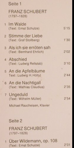 Patzak,Julius: Lieder von Schubert & Strauss, BASF (10 22055-9), D, 1974 Typ: LP Best.-Nr.: K408 Preis: 7,50 Euro