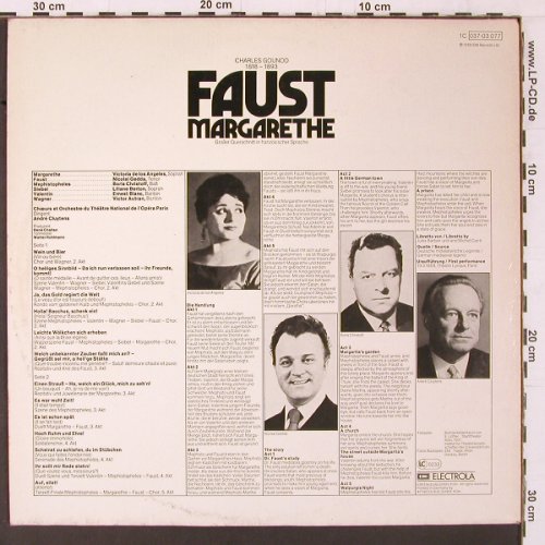 Gounod,Charles: Faust Margarethe - Gr.Quers. franz., EMI(037-03 077), D, m-/vg+, 1959 - LP - K409 - 6,00 Euro