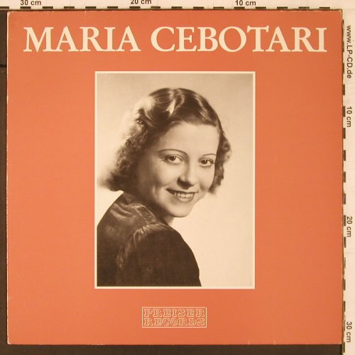 Cebotari,Maria: Same, Preiser Records(PR 9860), A,  - LP - K418 - 7,50 Euro
