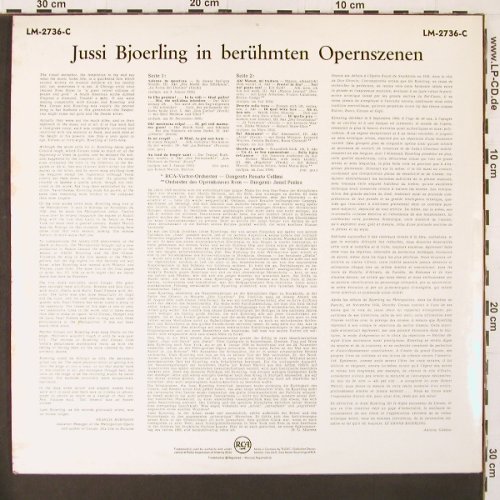 Björling,Jussi: In Berühmten Operszenen, RCA(LM-2736-C), D mono,  - LP - K41 - 7,50 Euro