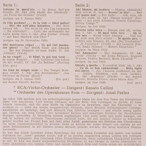 Björling,Jussi: In Berühmten Operszenen, RCA(LM-2736-C), D mono,  - LP - K41 - 7,50 Euro