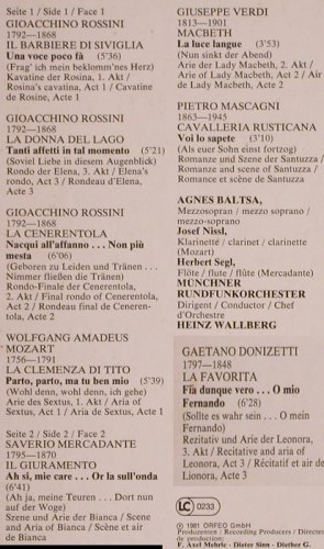 Baltsa,Agnes: Opern-Recital, Mozart, Verdi..u.a., EMI(067-64 563 T), D, vg+/m-, 1981 - LP - K426 - 5,00 Euro