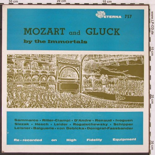 V.A.Mozart and Gluck: by the Immortals, Eterna(757), US,  - LP - K436 - 9,00 Euro