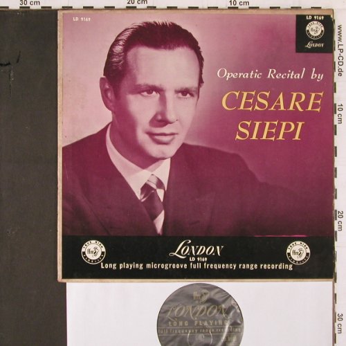 Siepi,Cesare: Operatic Recital by, London(LD 9169), US,  - 10inch - K442 - 6,00 Euro